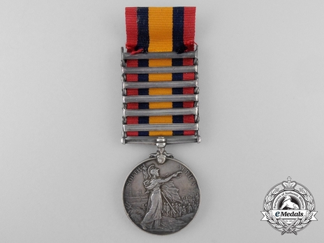 Silver Medal (minted without date, with 6 clasps) Reverse