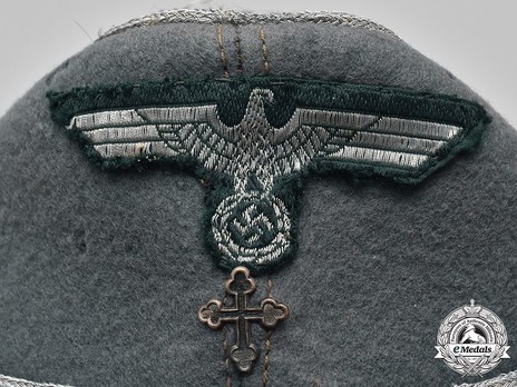 German Army Chaplain's Field Cap M38 Eagle Detail