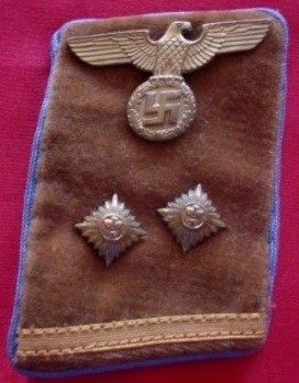 NSDAP Ober-Bereitschaftsleiter Type IV Ort Level Collar Tabs Obverse