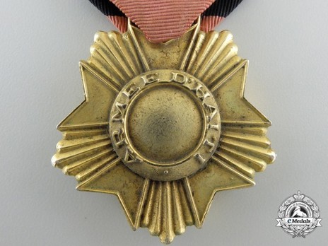 Bronze Medal (for Army) Reverse