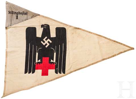 German Red Cross Bereitschaften Pennant Obverse
