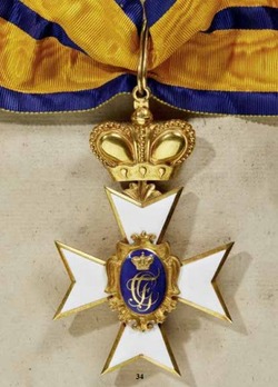 Schwarzburg Duchy Honour Cross, Civil Division, I Class Honour Cross (with crown, in gold) Reverse