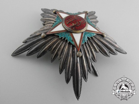 Order of Ouissan Alaouite, Type II, I Class Grand Officer Breast Star Obverse