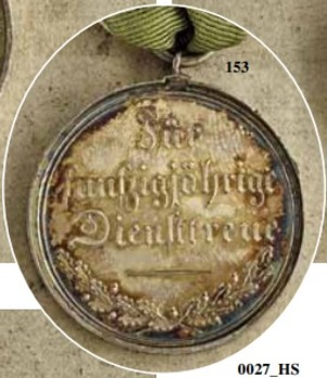 Civil Long Service Medal (Anhalt-Bernburg) in Silver for 50 Years Reverse