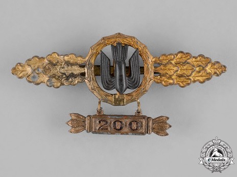 Bomber Clasp, in Gold (with "200" pendant) Obverse