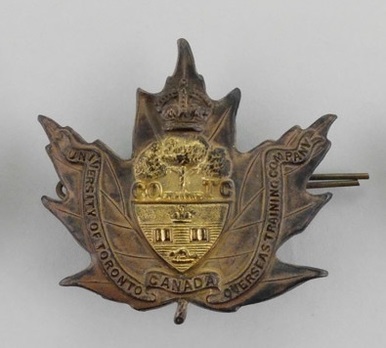 2nd University Training Company Officers Cap Badge Obverse