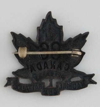 86th Infantry Battalion Other Ranks Collar Badge Reverse