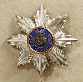 Order of the Crown, Civil Division, Type I, I Class Breast Star Obverse