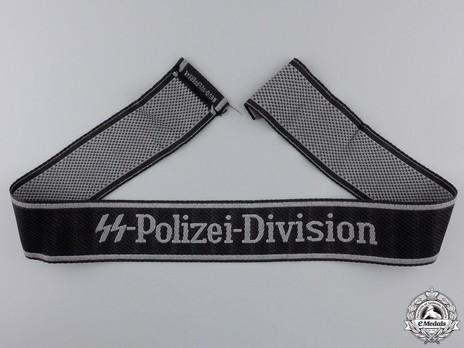 Waffen-SS Polizei-Division NCO/EM's Cuff Title (BeVo weave version) Obverse
