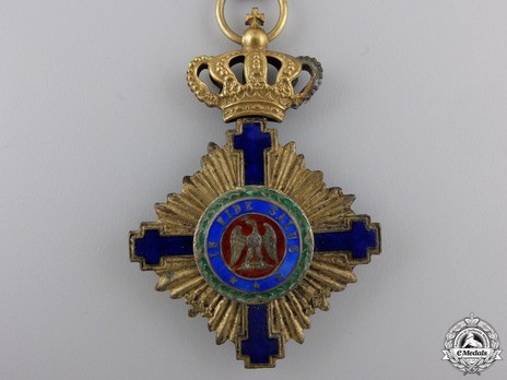 The Order of the Star of Romania, Type I, Civil Division, Officer's Cross Obverse
