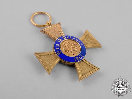 Order of the Crown, Civil Division, Type II, IV Class Cross (in bronze gilt) Obverse