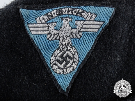 NSKK Scharführer Field Cap 2nd Pattern Insignia Detail