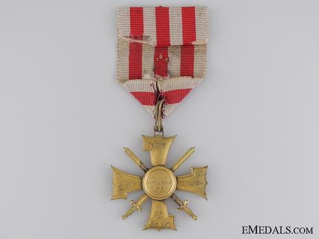 Military Order of the Bear Slayer, III Class (Bronze gilt) Reverse
