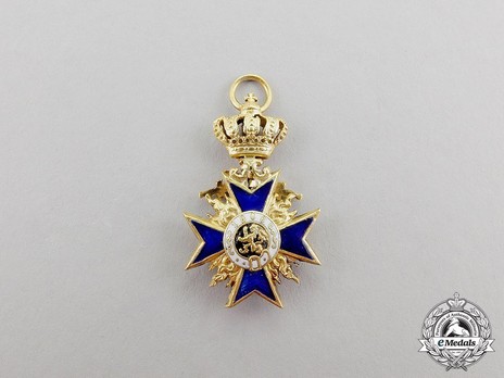 Order of Military Merit, Military Division, Grand Cross Miniature Reverse