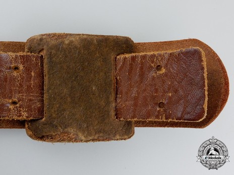 Luftwaffe Brown Leather Belt Strap Reverse