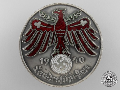 Tyrolean Marksmanship Gau Achievement Badge, Type III, in Silver Obverse