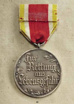 Life Saving Medal, in Silver