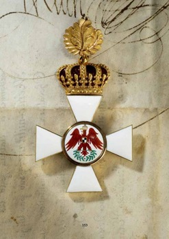 Order Of The Red Eagle, Type V, Civil Division, II Class Cross (with crown & oak leaves, in gold) Obverse