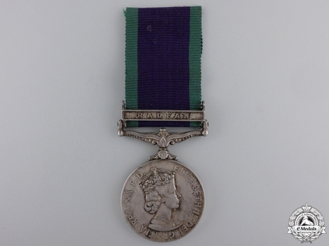 Silver Medal (with "RADFAN" clasp) Obverse