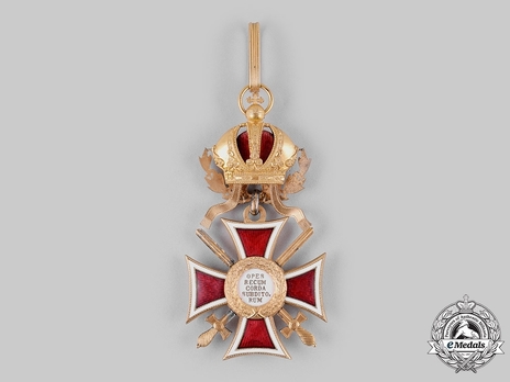 Type III, Military Division, Grand Cross (with gold swords) Reverse