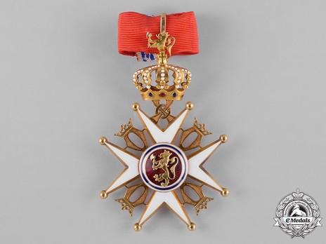 Order of St. Olav, Grand Cross, Civil Division (1910-1915 stamped "J. TOSTRUP") Reverse