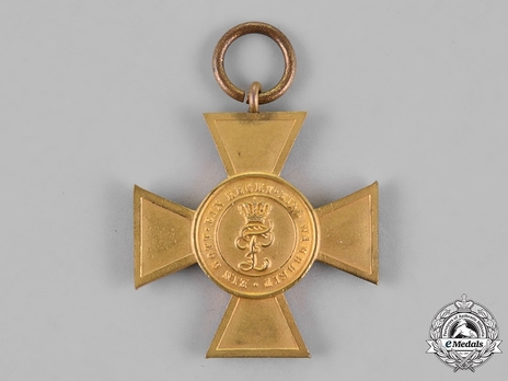 House Order of Duke Peter Friedrich Ludwig, Civil Division, I Class Honour Cross (in silver gilt) Obverse