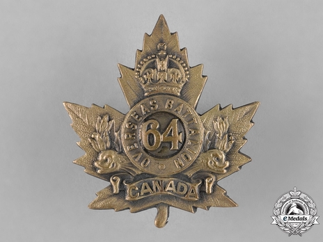 64th Infantry Battalion Other Ranks Cap Badge Obverse