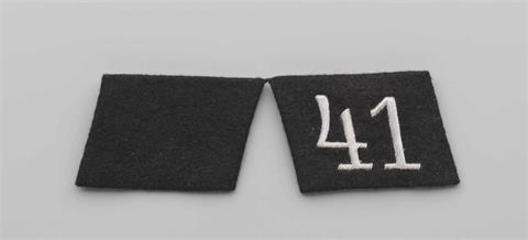 Allgemeine SS 41st Standarte Unit Collar Tab Obverse