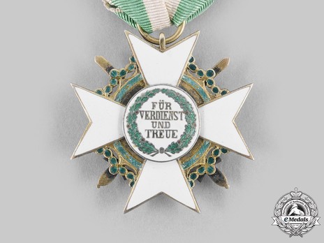 Order of Merit, Type II, Military Division, I Class Knight Reverse