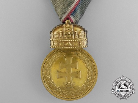 Hungarian Signum Laudis Medal, Bronze Medal, Military Division Obverse