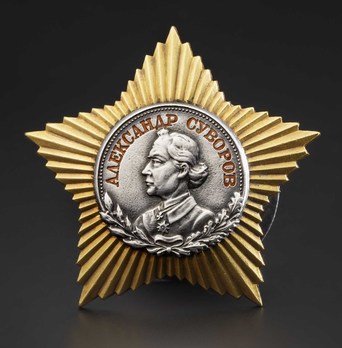 Order of Suvorov II Class Medal Obverse