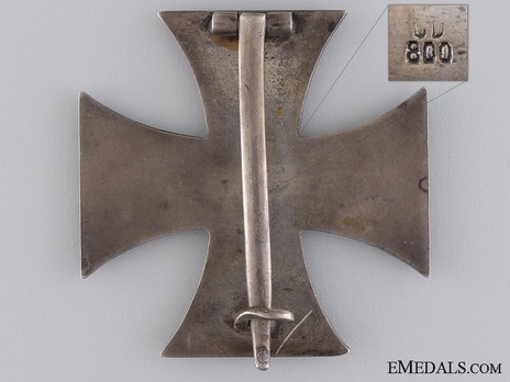 Iron Cross 1914, I Class Cross, by CD 800 Reverse