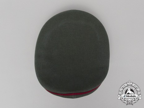 German Army Smoke & Chemical Officer's Visor Cap Top