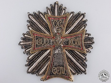 Order of Dannebrog, Grand Cross Breast Star (Red Bullion) Obverse