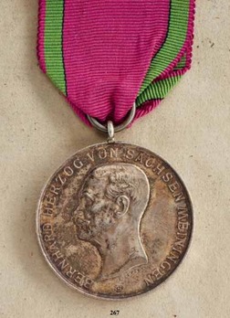 Saxe-Meiningen House Order Medals of Merit, Type VI, Civil Division, in Silver (unstamped version) Obverse