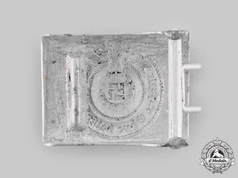 Waffen-SS NCO/EM's Belt Buckle, unmarked (aluminum) Reverse