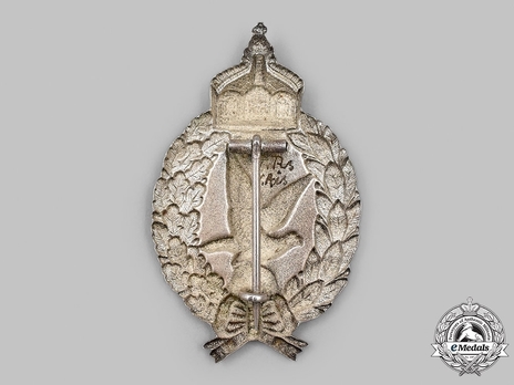 Air Gunner Badge, by Unknown Maker (in silvered iron) Reverse