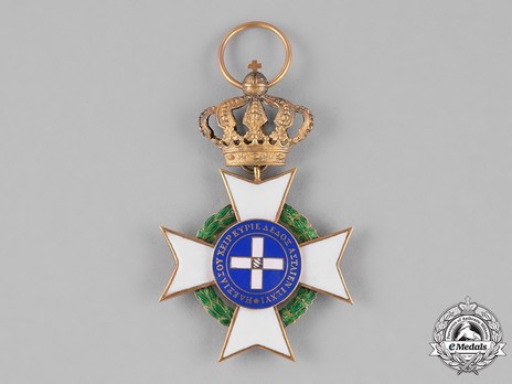 Order of the Redeemer, Type I, Knight's Cross, in Gold Reverse