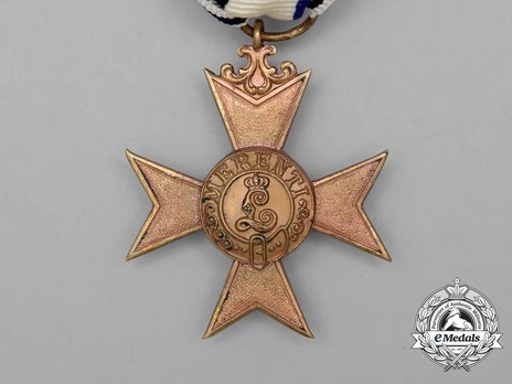 Order of Military Merit, Civil Division, III Class Military Merit Cross (without crown) Obverse