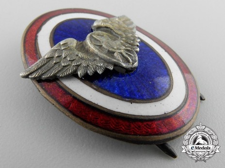 Royal Yugoslavian Railway Officer's Badge Obverse