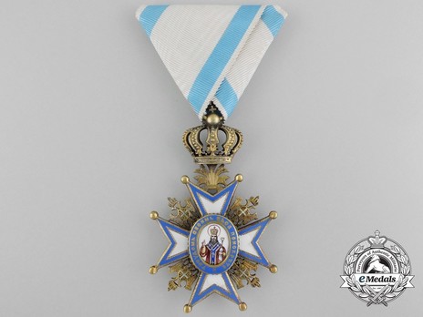 Order of Saint Sava, Type I, IV Class Obverse