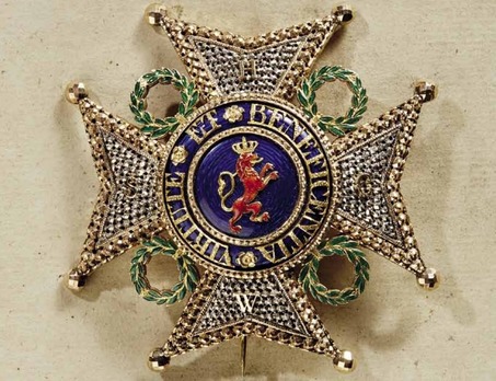 Order of the Lion of Limburg, Grand Cross Breast Star Obverse