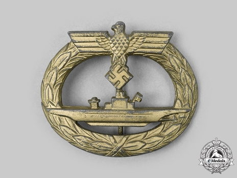 Submarine War Badge, by E. F. Wiedmann Obverse