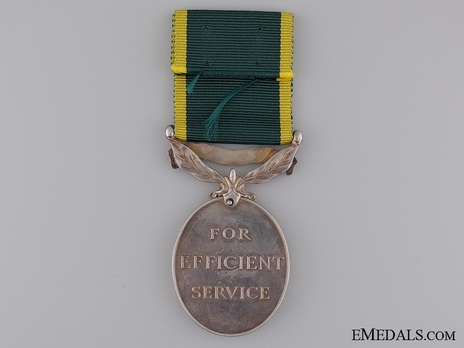 Silver Medal (for Canadian Forces, with King George VI "INDIAE IMP"effigy) Reverse