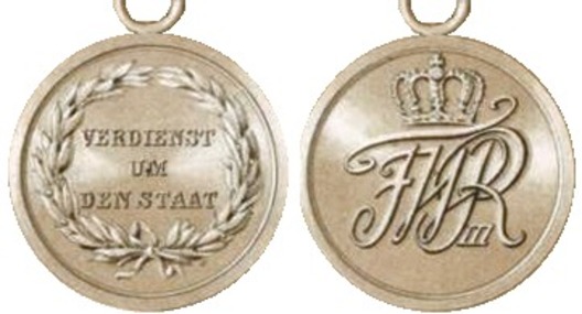 Military Honour Decoration, II Class Medal (1814-1825 version, in silver) Obverse & Reverse