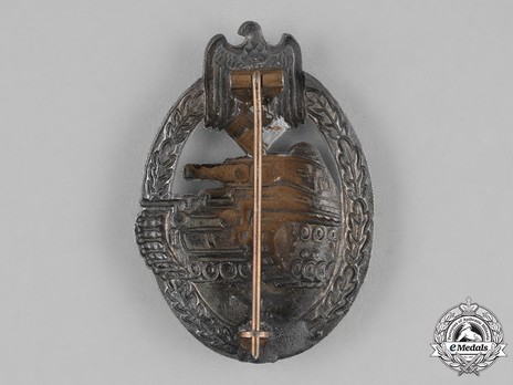 Panzer Assault Badge, in Silver, by B. H. Mayer Reverse
