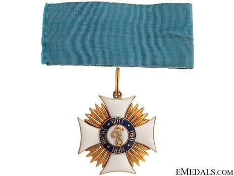 Friedrich Order, Type II, Civil Division, II Class Commander (in gold) Obverse