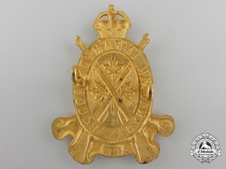 Canadian Infantry Corps Officers Cap Badge Reverse