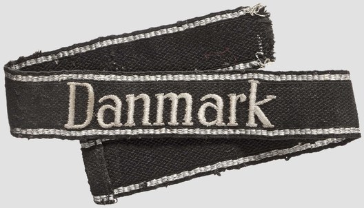 Waffen-SS Danmark Cuff Title (RZM machine-embroidered version) Obverse