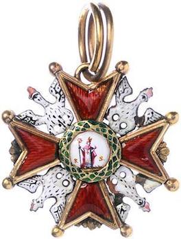 Order of Saint Stanislaus, Type I, Civil Division, III Class Cross (c. 1815)